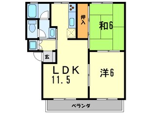 サンシャインアオキの物件間取画像